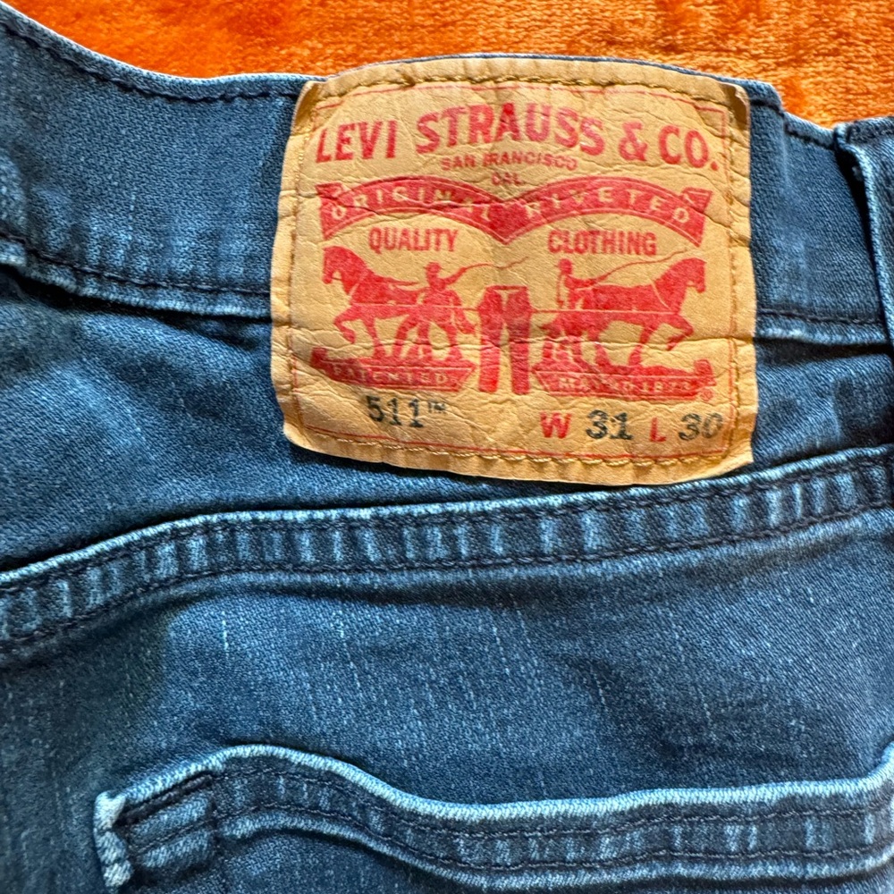 511 Dark Wash Blue Levi Jeans